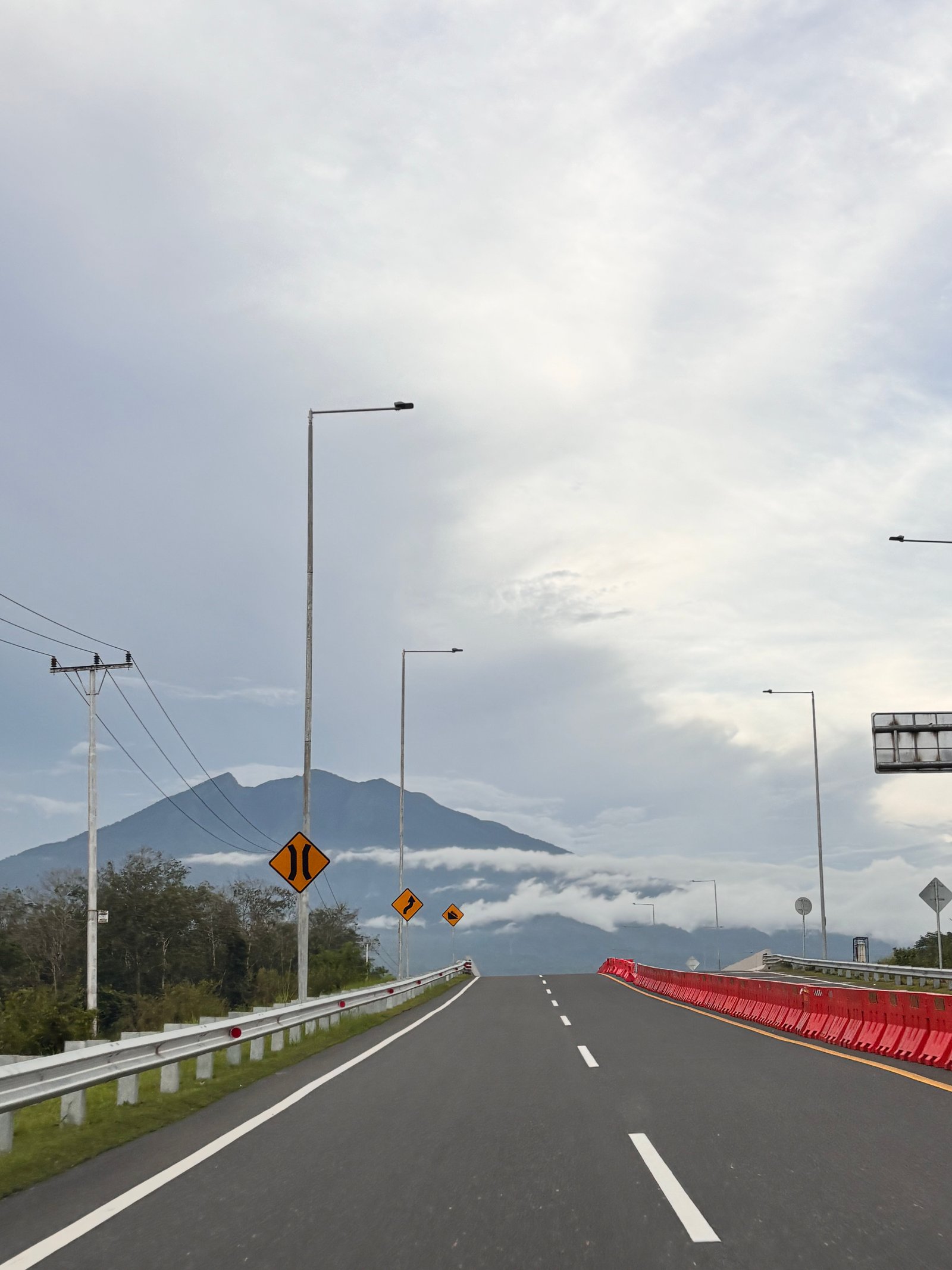 The view of Padang - Sicincin Highway